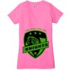 Ladies' Jersey Short-Sleeve Deep V-Neck T-Shirt Thumbnail