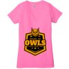 Ladies' Jersey Short-Sleeve Deep V-Neck T-Shirt Thumbnail