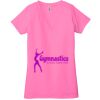 Ladies' Jersey Short-Sleeve Deep V-Neck T-Shirt Thumbnail