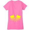 Ladies' Jersey Short-Sleeve Deep V-Neck T-Shirt Thumbnail