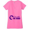 Ladies' Jersey Short-Sleeve Deep V-Neck T-Shirt Thumbnail