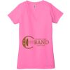 Ladies' Jersey Short-Sleeve Deep V-Neck T-Shirt Thumbnail