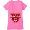 Ladies' Jersey Short-Sleeve Deep V-Neck T-Shirt Thumbnail