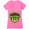 Ladies' Jersey Short-Sleeve Deep V-Neck T-Shirt Thumbnail