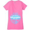 Ladies' Jersey Short-Sleeve Deep V-Neck T-Shirt Thumbnail