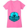 Ladies' Jersey Short-Sleeve Deep V-Neck T-Shirt Thumbnail