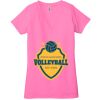 Ladies' Jersey Short-Sleeve Deep V-Neck T-Shirt Thumbnail