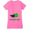 Ladies' Jersey Short-Sleeve Deep V-Neck T-Shirt Thumbnail