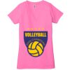 Ladies' Jersey Short-Sleeve Deep V-Neck T-Shirt Thumbnail
