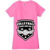 Ladies' Jersey Short-Sleeve Deep V-Neck T-Shirt Thumbnail