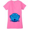 Ladies' Jersey Short-Sleeve Deep V-Neck T-Shirt Thumbnail