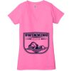Ladies' Jersey Short-Sleeve Deep V-Neck T-Shirt Thumbnail