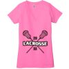 Ladies' Jersey Short-Sleeve Deep V-Neck T-Shirt Thumbnail