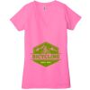 Ladies' Jersey Short-Sleeve Deep V-Neck T-Shirt Thumbnail