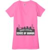 Ladies' Jersey Short-Sleeve Deep V-Neck T-Shirt Thumbnail