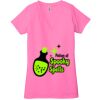 Ladies' Jersey Short-Sleeve Deep V-Neck T-Shirt Thumbnail