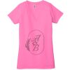 Ladies' Jersey Short-Sleeve Deep V-Neck T-Shirt Thumbnail