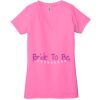 Ladies' Jersey Short-Sleeve Deep V-Neck T-Shirt Thumbnail
