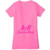 Ladies' Jersey Short-Sleeve Deep V-Neck T-Shirt Thumbnail