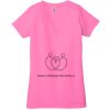 Ladies' Jersey Short-Sleeve Deep V-Neck T-Shirt Thumbnail