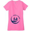 Ladies' Jersey Short-Sleeve Deep V-Neck T-Shirt Thumbnail