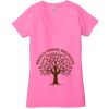 Ladies' Jersey Short-Sleeve Deep V-Neck T-Shirt Thumbnail