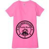 Ladies' Jersey Short-Sleeve Deep V-Neck T-Shirt Thumbnail