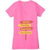Ladies' Jersey Short-Sleeve Deep V-Neck T-Shirt Thumbnail
