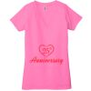 Ladies' Jersey Short-Sleeve Deep V-Neck T-Shirt Thumbnail