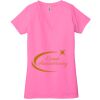 Ladies' Jersey Short-Sleeve Deep V-Neck T-Shirt Thumbnail