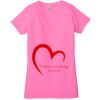 Ladies' Jersey Short-Sleeve Deep V-Neck T-Shirt Thumbnail