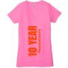 Ladies' Jersey Short-Sleeve Deep V-Neck T-Shirt Thumbnail