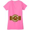 Ladies' Jersey Short-Sleeve Deep V-Neck T-Shirt Thumbnail