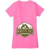 Ladies' Jersey Short-Sleeve Deep V-Neck T-Shirt Thumbnail