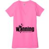 Ladies' Jersey Short-Sleeve Deep V-Neck T-Shirt Thumbnail