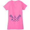 Ladies' Jersey Short-Sleeve Deep V-Neck T-Shirt Thumbnail