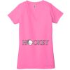 Ladies' Jersey Short-Sleeve Deep V-Neck T-Shirt Thumbnail