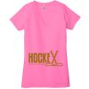 Ladies' Jersey Short-Sleeve Deep V-Neck T-Shirt Thumbnail
