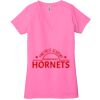 Ladies' Jersey Short-Sleeve Deep V-Neck T-Shirt Thumbnail