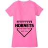 Ladies' Jersey Short-Sleeve Deep V-Neck T-Shirt Thumbnail
