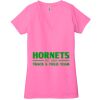 Ladies' Jersey Short-Sleeve Deep V-Neck T-Shirt Thumbnail