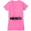 Ladies' Jersey Short-Sleeve Deep V-Neck T-Shirt Thumbnail