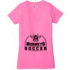 Ladies' Jersey Short-Sleeve Deep V-Neck T-Shirt Thumbnail