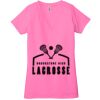 Ladies' Jersey Short-Sleeve Deep V-Neck T-Shirt Thumbnail