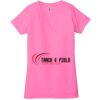 Ladies' Jersey Short-Sleeve Deep V-Neck T-Shirt Thumbnail