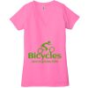 Ladies' Jersey Short-Sleeve Deep V-Neck T-Shirt Thumbnail