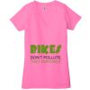 Ladies' Jersey Short-Sleeve Deep V-Neck T-Shirt Thumbnail