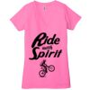 Ladies' Jersey Short-Sleeve Deep V-Neck T-Shirt Thumbnail