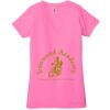 Ladies' Jersey Short-Sleeve Deep V-Neck T-Shirt Thumbnail