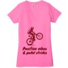 Ladies' Jersey Short-Sleeve Deep V-Neck T-Shirt Thumbnail
